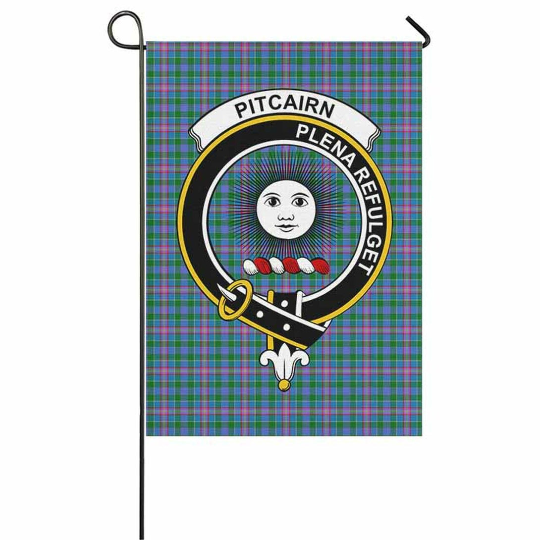 Pitcairn Tartan Classic Crest Garden Flag