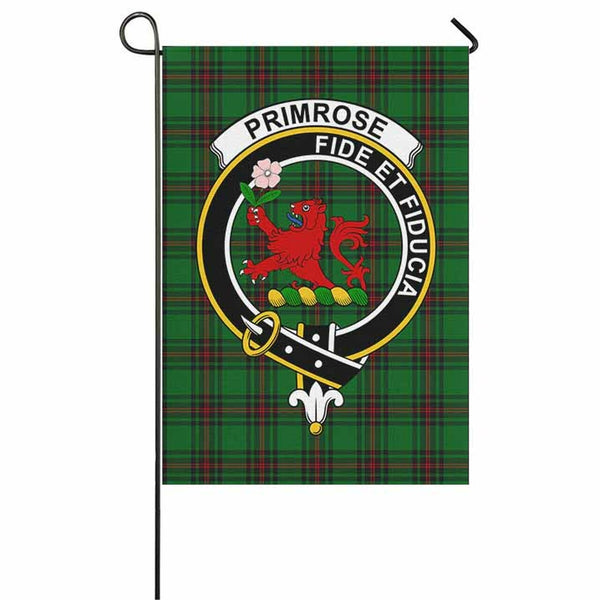 Primrose Tartan Classic Crest Garden Flag