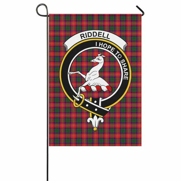 Riddell Tartan Classic Crest Garden Flag