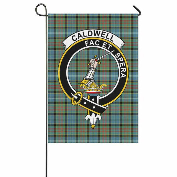 Caldwell Tartan Classic Crest Garden Flag