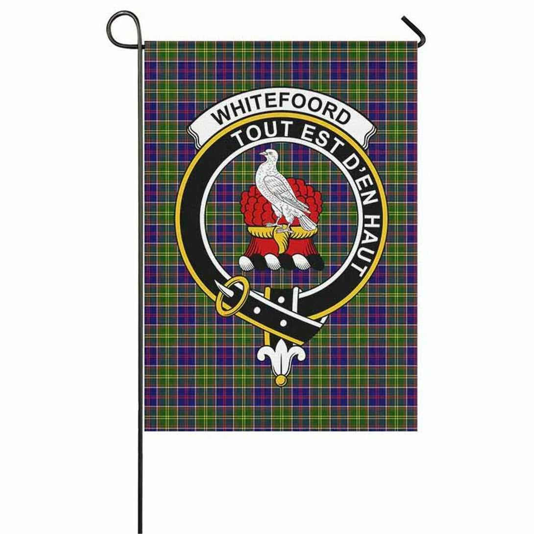 Whiteford Tartan Classic Crest Garden Flag