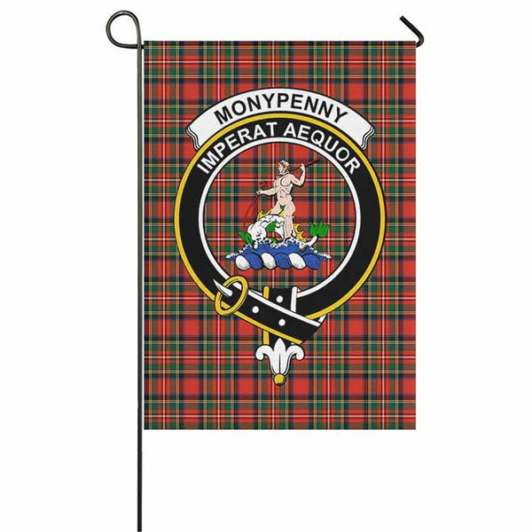 Monypenny Tartan Classic Crest Garden Flag