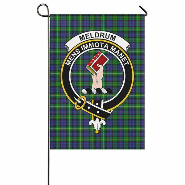 Meldrum Tartan Classic Crest Garden Flag