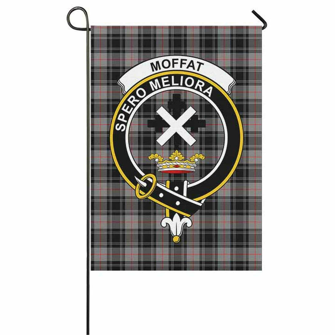 Moffat Tartan Classic Crest Garden Flag