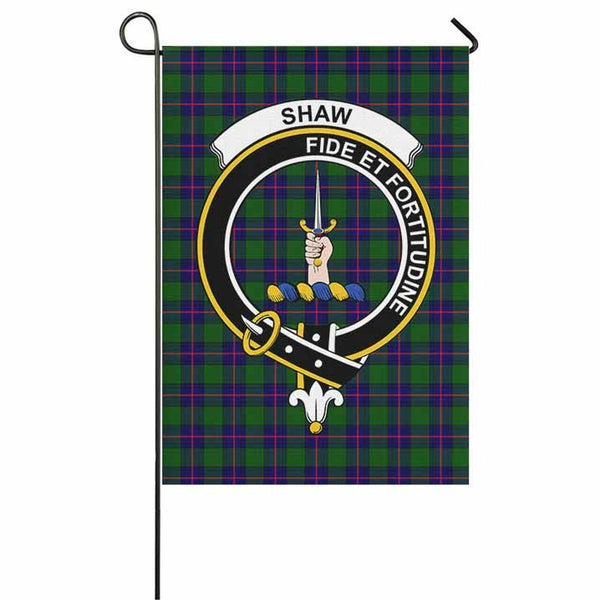 Shaw (of Tordarroch) Tartan Classic Crest Garden Flag