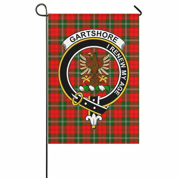 Gartshore Tartan Classic Crest Garden Flag