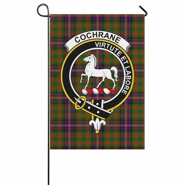 Cochrane Tartan Classic Crest Garden Flag