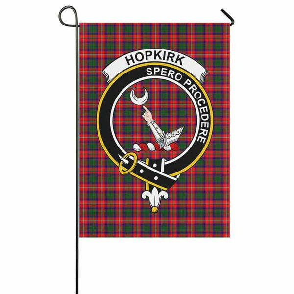 Hopkirk Tartan Classic Crest Garden Flag