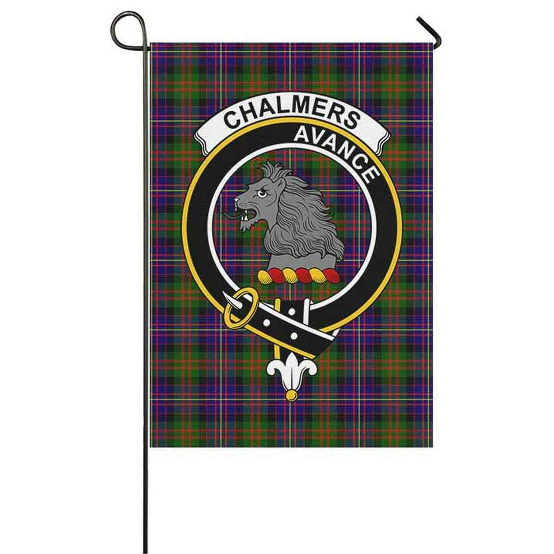 Chalmers Tartan Classic Crest Garden Flag