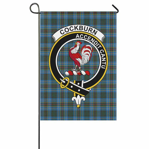 Cockburn Tartan Classic Crest Garden Flag