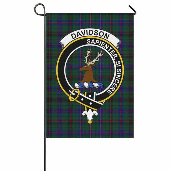 Davidson Tartan Classic Crest Garden Flag