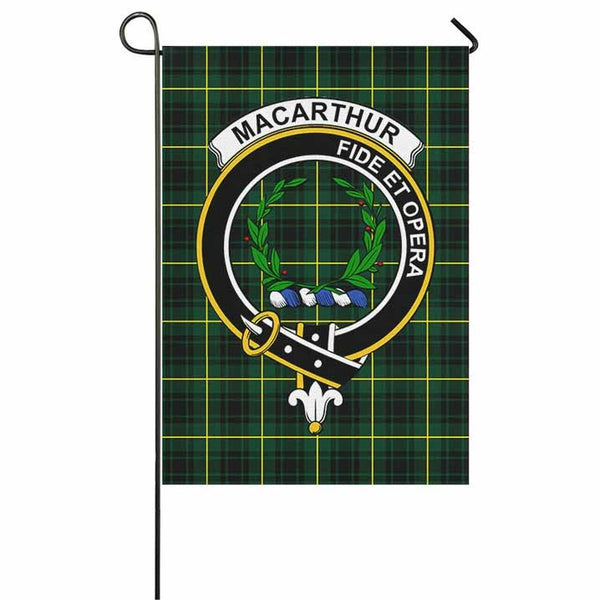 MacArthur Tartan Classic Crest Garden Flag