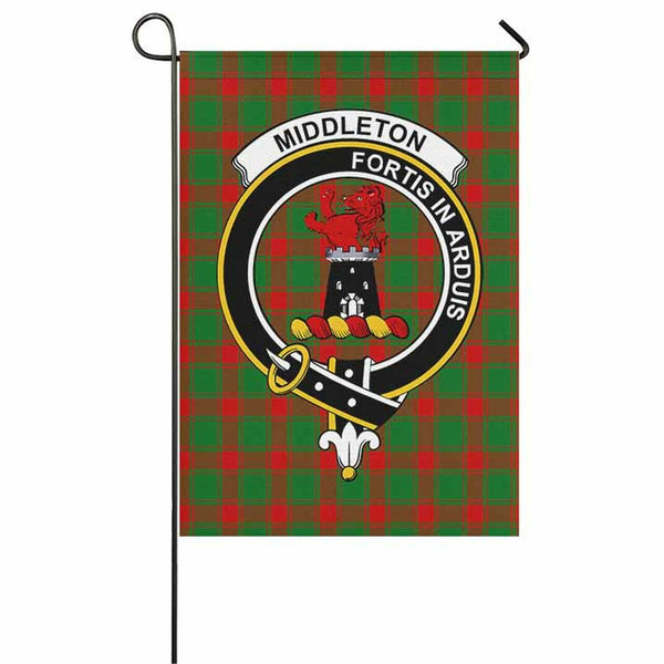 Middleton Tartan Classic Crest Garden Flag