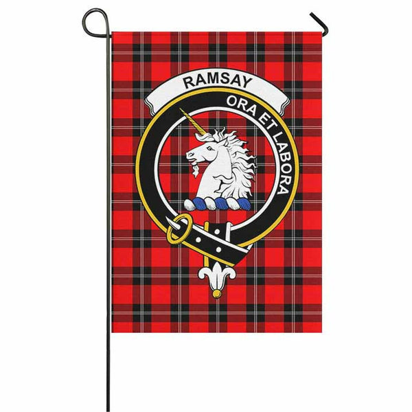 Ramsay Tartan Classic Crest Garden Flag