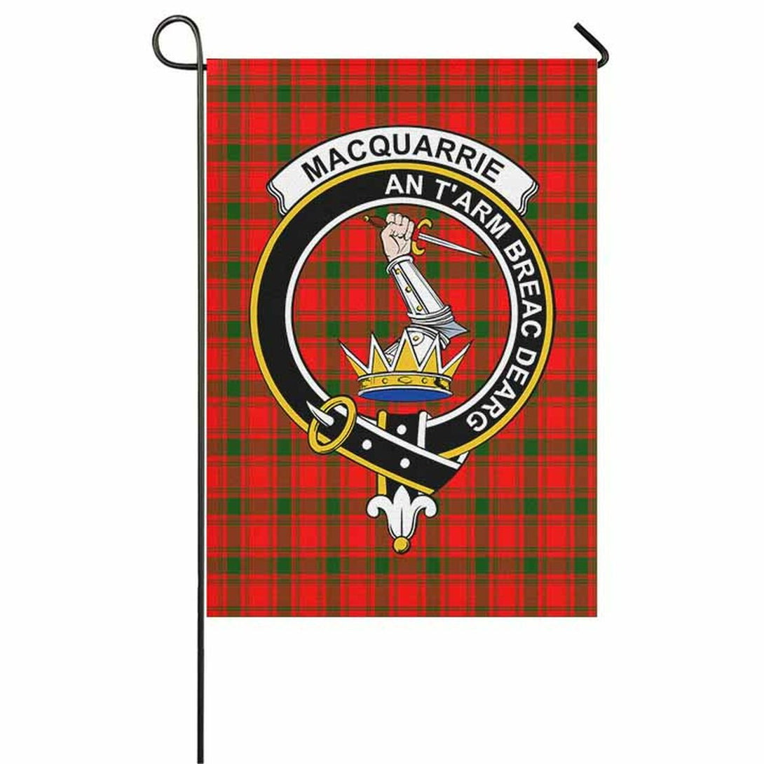 MacQuarrie Tartan Classic Crest Garden Flag