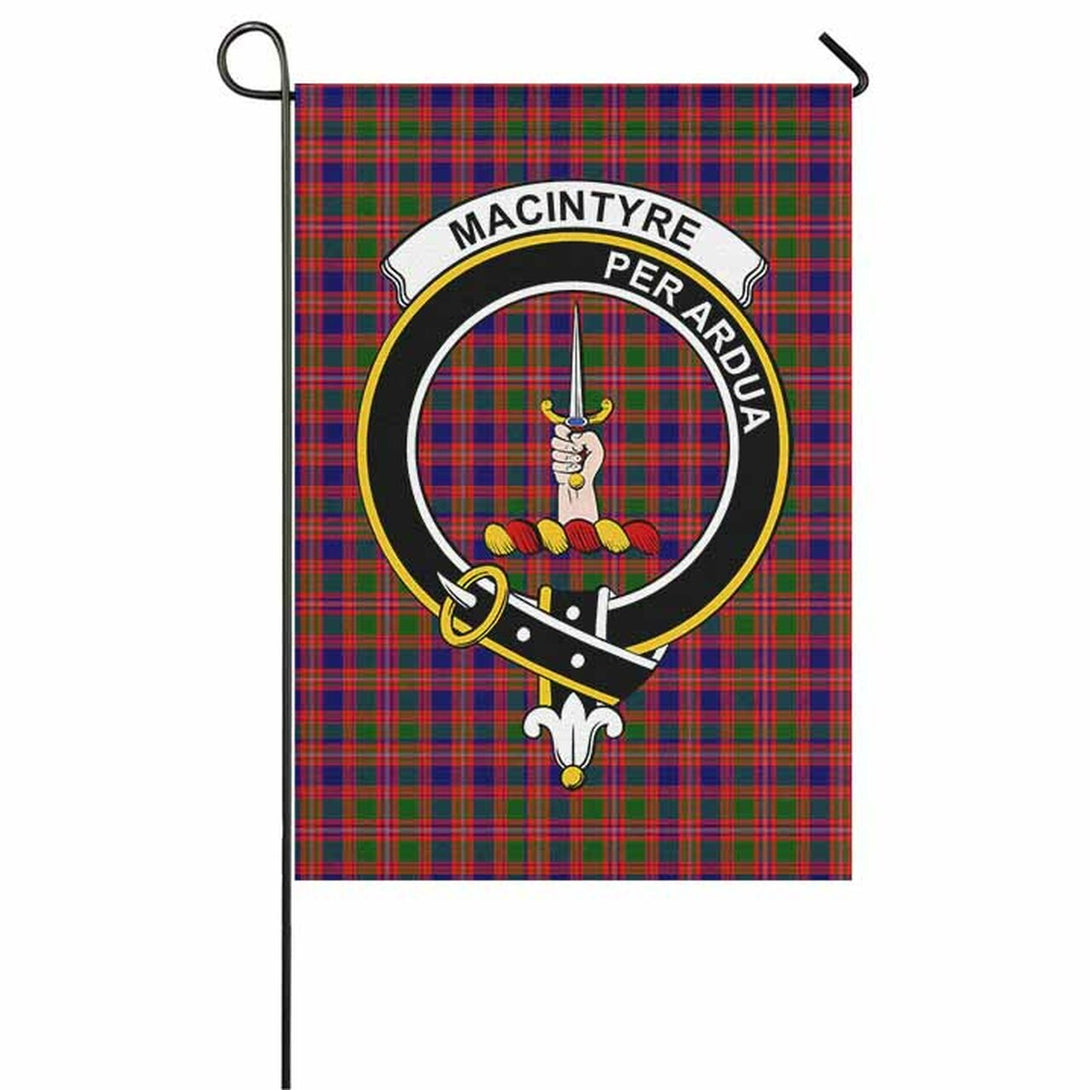 MacIntyre Tartan Classic Crest Garden Flag