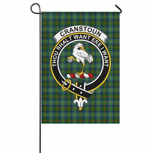 Cranstoun Tartan Classic Crest Garden Flag