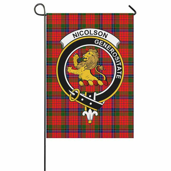 Nicolson Tartan Classic Crest Garden Flag