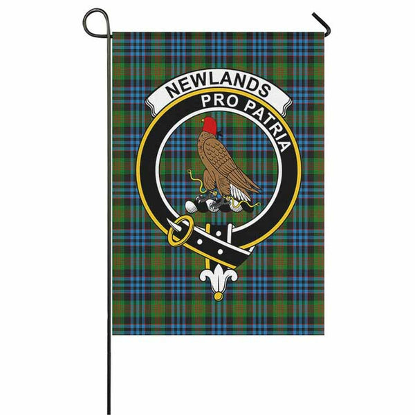 Newlands Tartan Classic Crest Garden Flag