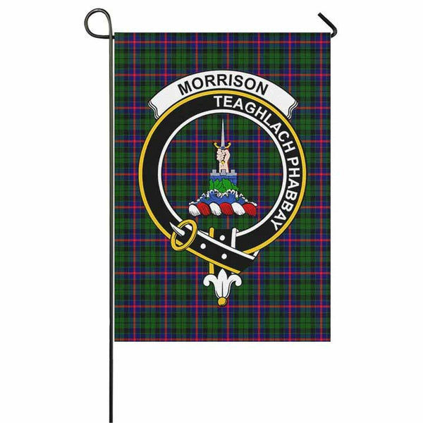 Morrison Tartan Classic Crest Garden Flag