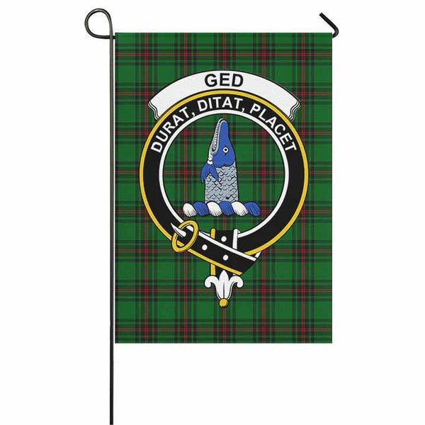 Ged Tartan Classic Crest Garden Flag