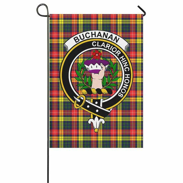 Buchanan Tartan Classic Crest Garden Flag