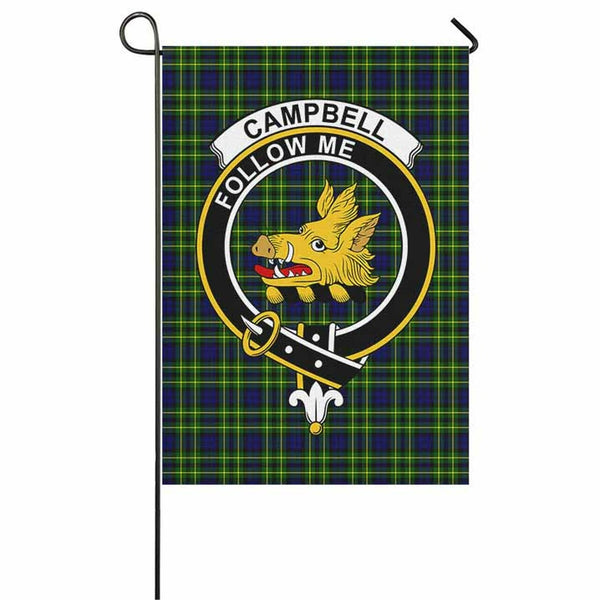 Campbell of Cawdor Tartan Classic Crest Garden Flag