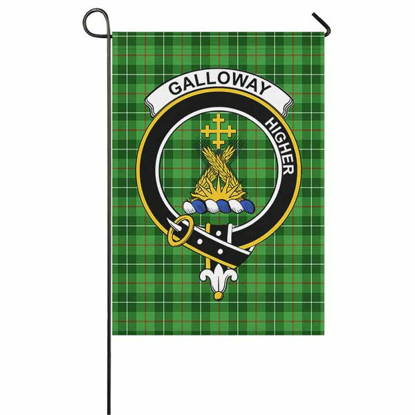 Galloway Tartan Classic Crest Garden Flag