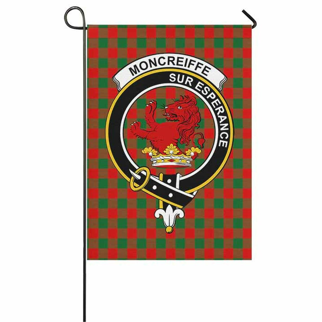 Moncrieffe Tartan Classic Crest Garden Flag