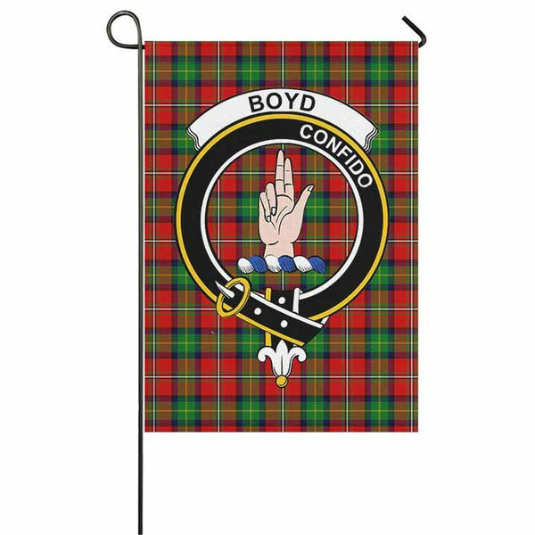 Boyd Tartan Classic Crest Garden Flag