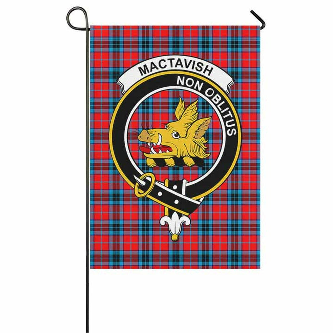 MacTavish Tartan Classic Crest Garden Flag