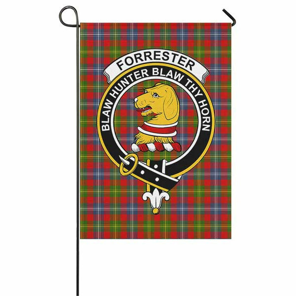 Forrester Tartan Classic Crest Garden Flag