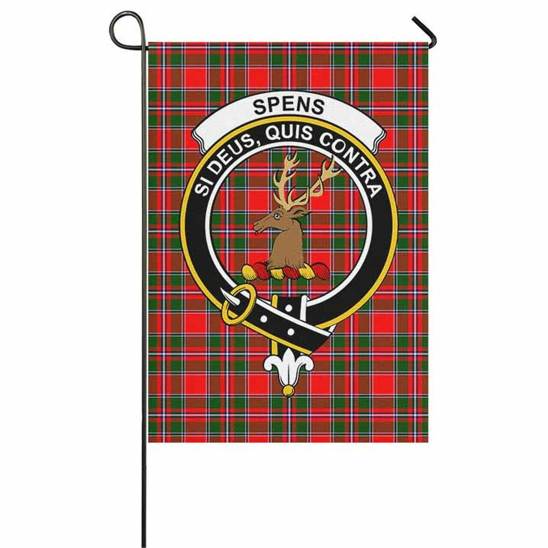 Spens (or Spence) Tartan Classic Crest Garden Flag