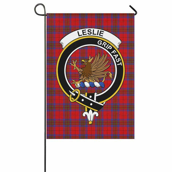 Leslie Tartan Classic Crest Garden Flag