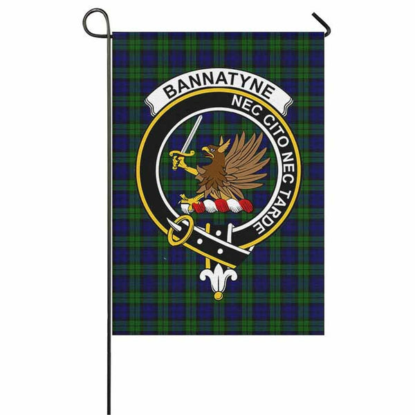 Bannatyne Tartan Classic Crest Garden Flag