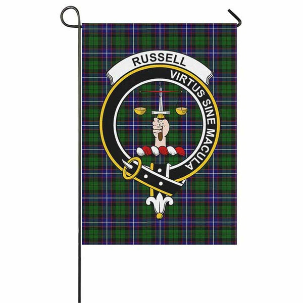 Russell Tartan Classic Crest Garden Flag