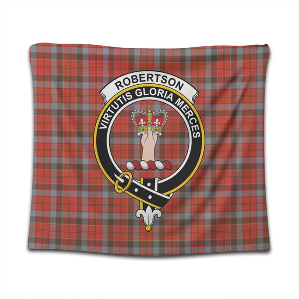 Robertson Weathered Tartan Classic Crest Tapestry