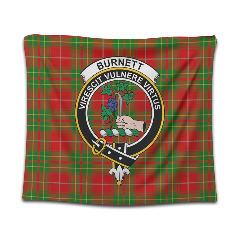 Burnett Ancient Tartan Classic Crest Tapestry