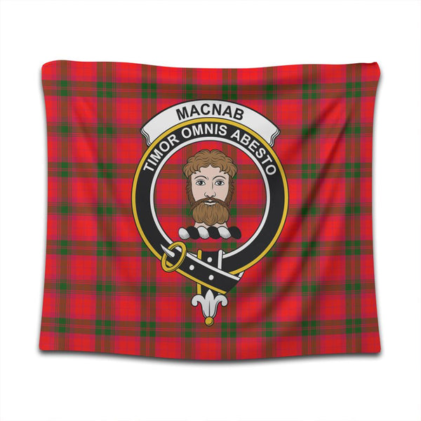 MacNab Modern Tartan Classic Crest Tapestry