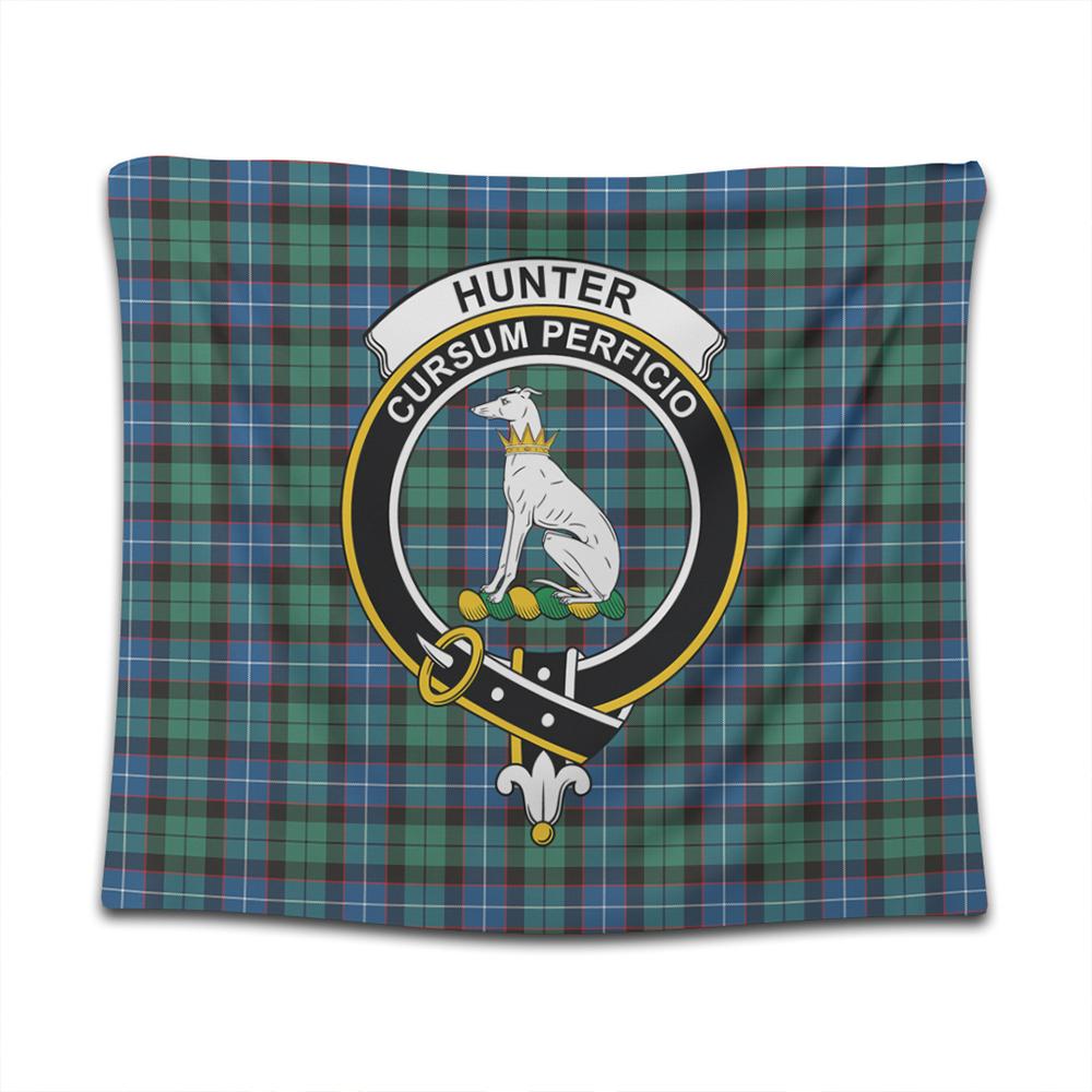 Hunter Ancient Tartan Classic Crest Tapestry