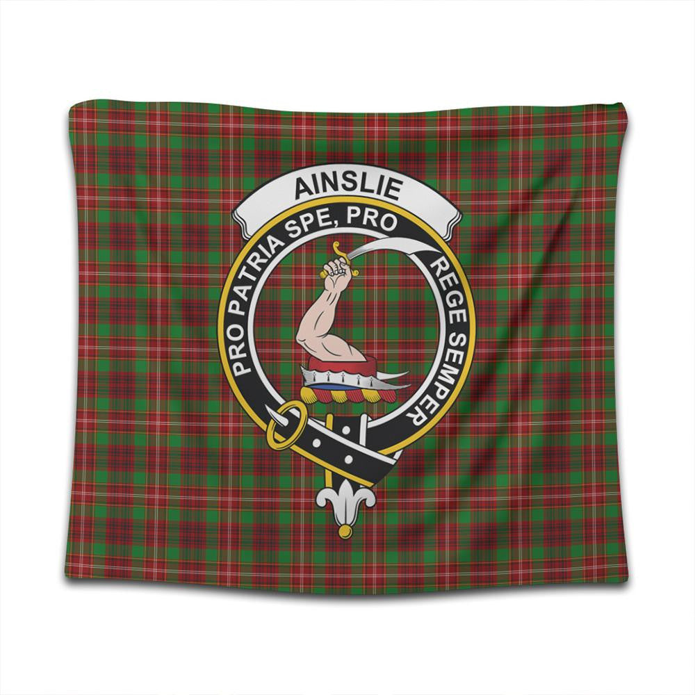 Ainslie Tartan Classic Crest Tapestry