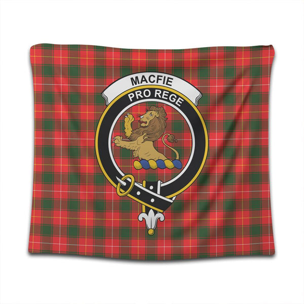 MacFie Tartan Classic Crest Tapestry