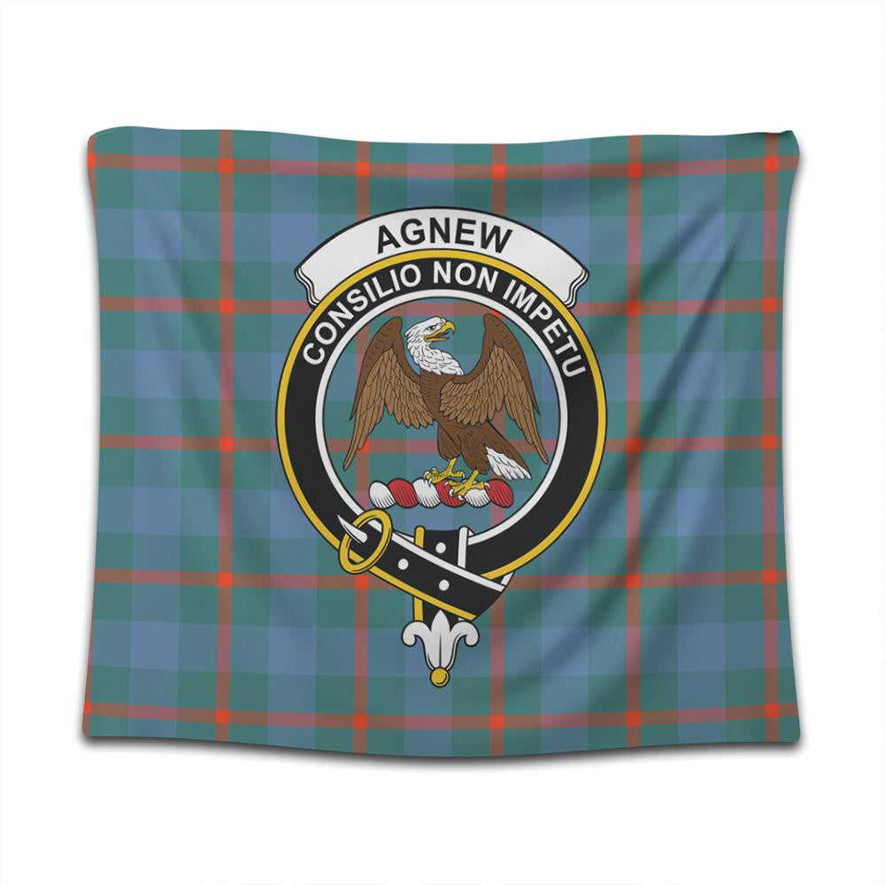 Agnew Ancient Tartan Classic Crest Tapestry