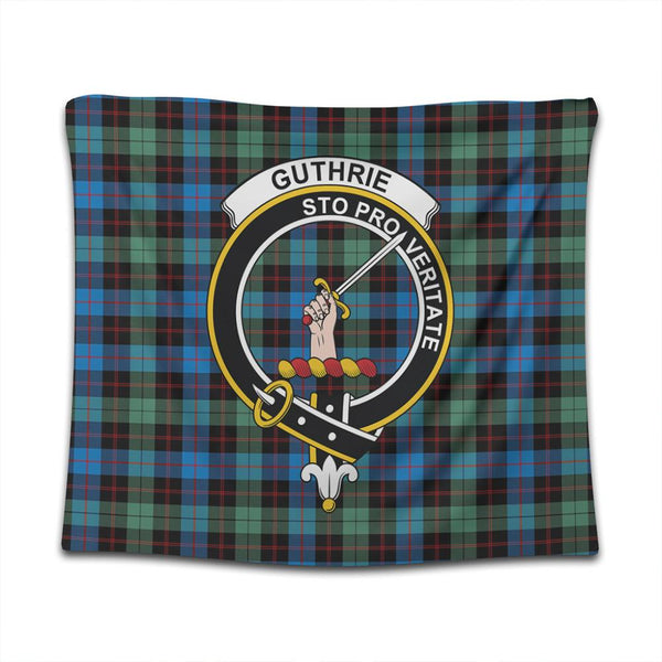 Guthrie Ancient Tartan Classic Crest Tapestry