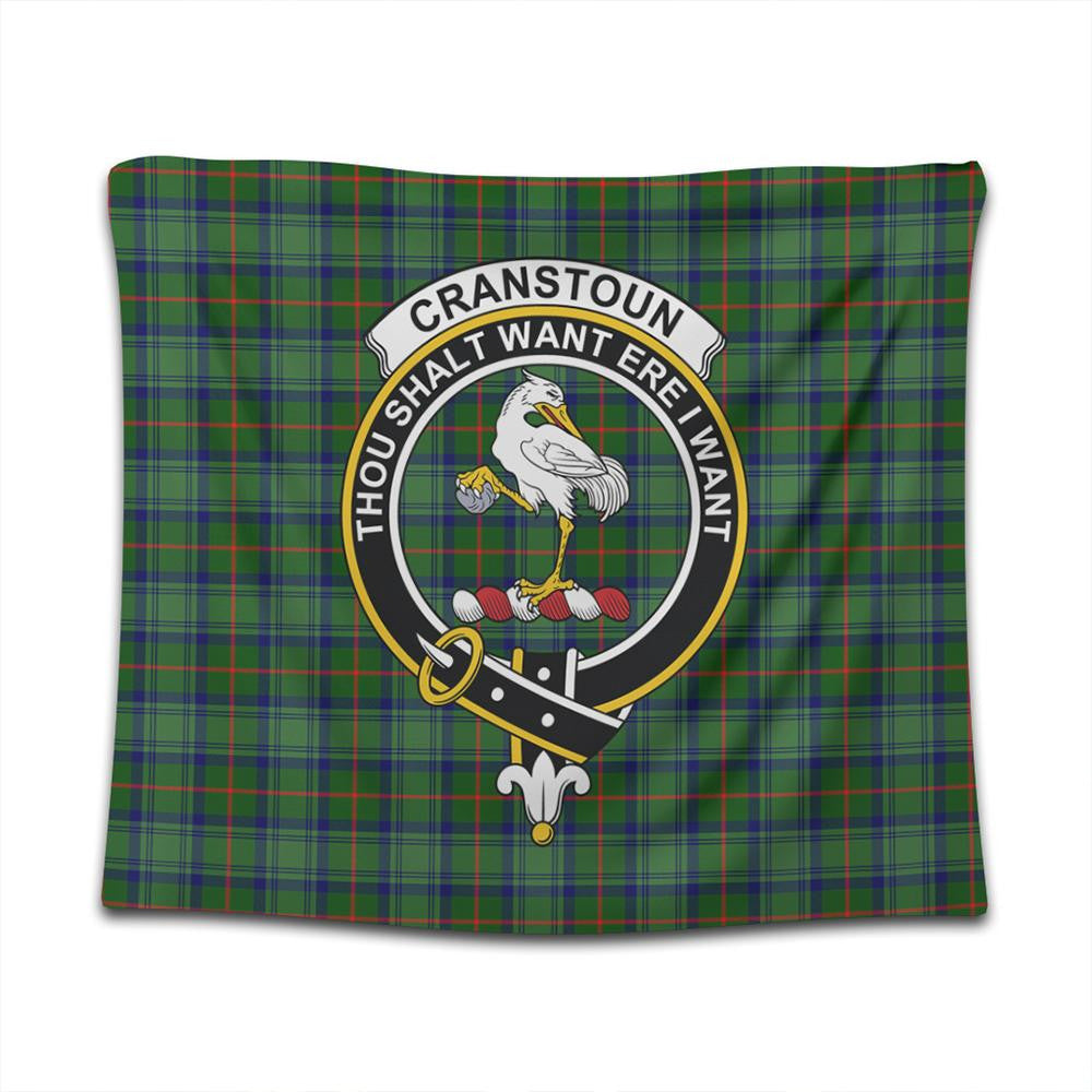 Cranstoun Tartan Classic Crest Tapestry