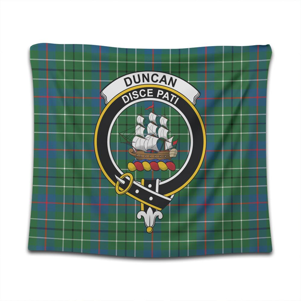 Duncan Ancient Tartan Classic Crest Tapestry