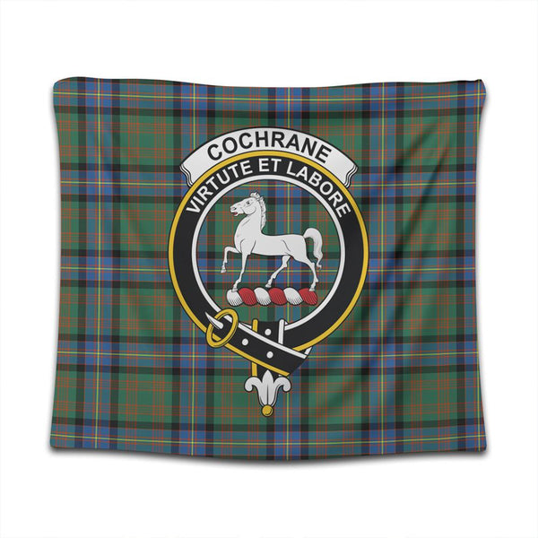 Cochrane Ancient Tartan Classic Crest Tapestry