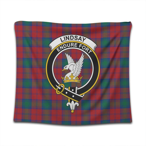 Lindsay Modern Tartan Classic Crest Tapestry