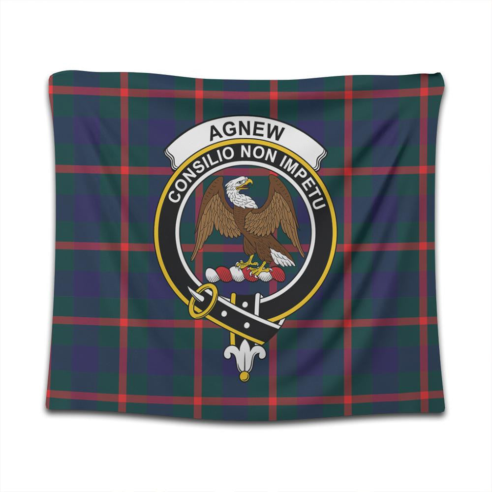 Agnew Modern Tartan Classic Crest Tapestry