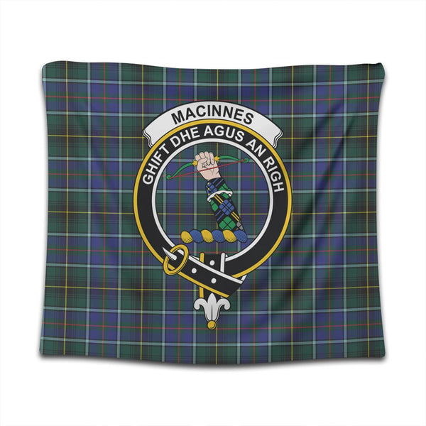 MacInnes Modern Tartan Classic Crest Tapestry